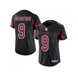 Women Nike Arizona Cardinals #9 Sam Bradford Black Stitched NFL Limited Rush Jersey