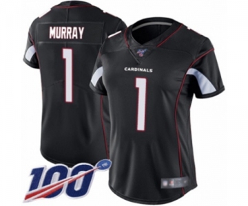 Women's Arizona Cardinals #1 Kyler Murray Black Alternate Vapor Untouchable Limited Player 100th Season Football Jersey