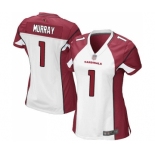 Women's Arizona Cardinals #1 Kyler Murray Game White Football Jersey