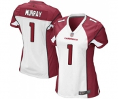 Women's Arizona Cardinals #1 Kyler Murray Game White Football Jersey