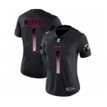 Women's Arizona Cardinals #1 Kyler Murray Limited Black Smoke Fashion Football Jersey