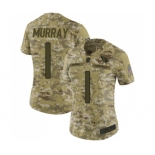 Women's Arizona Cardinals #1 Kyler Murray Limited Camo 2018 Salute to Service Football Jersey