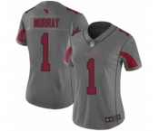 Women's Arizona Cardinals #1 Kyler Murray Limited Silver Inverted Legend Football Jersey