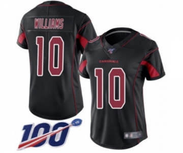 Women's Arizona Cardinals #10 Chad Williams Limited Black Rush Vapor Untouchable 100th Season Football Jersey