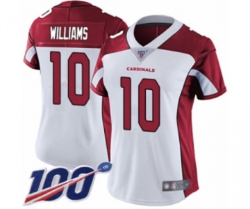 Women's Arizona Cardinals #10 Chad Williams White Vapor Untouchable Limited Player 100th Season Football Jersey