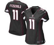 Women's Arizona Cardinals #11 Larry Fitzgerald Game Black Alternate Football Jersey