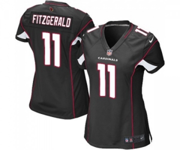 Women's Arizona Cardinals #11 Larry Fitzgerald Game Black Alternate Football Jersey