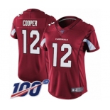 Women's Arizona Cardinals #12 Pharoh Cooper Red Team Color Vapor Untouchable Limited Player 100th Season Football Jersey