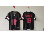 Women's Arizona Cardinals #18 Marvin Harrison Jr Black 2024 F.U.S.E Stitched Jersey