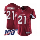 Women's Arizona Cardinals #21 Patrick Peterson Red Team Color Vapor Untouchable Limited Player 100th Season Football Jersey