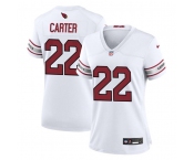 Women's Arizona Cardinals #22 Michael Carter White 2023 Stitched Jersey