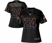 Women's Arizona Cardinals #24 Adrian Wilson Game Black Fashion Football Jersey