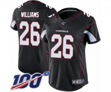 Women's Arizona Cardinals #26 Brandon Williams Black Alternate Vapor Untouchable Limited Player 100th Season Football Jersey