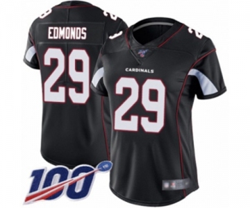 Women's Arizona Cardinals #29 Chase Edmonds Black Alternate Vapor Untouchable Limited Player 100th Season Football Jersey