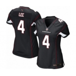 Women's Arizona Cardinals #4 Andy Lee Game Black Alternate Football Jersey