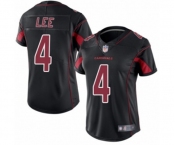 Women's Arizona Cardinals #4 Andy Lee Limited Black Rush Vapor Untouchable Football Jersey