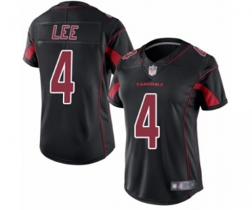 Women's Arizona Cardinals #4 Andy Lee Limited Black Rush Vapor Untouchable Football Jersey