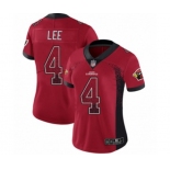 Women's Arizona Cardinals #4 Andy Lee Limited Red Rush Drift Fashion Football Jersey