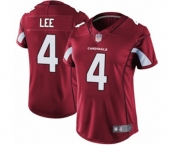 Women's Arizona Cardinals #4 Andy Lee Red Team Color Vapor Untouchable Limited Player Football Jersey