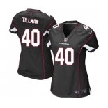 Women's Arizona Cardinals #40 Pat Tillman Game Black Alternate Football Jersey