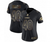 Women's Arizona Cardinals #40 Pat Tillman Limited Black Gold Vapor Untouchable Football Jersey