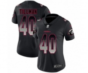 Women's Arizona Cardinals #40 Pat Tillman Limited Black Smoke Fashion Football Jersey