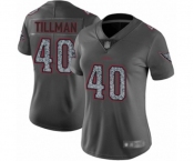 Women's Arizona Cardinals #40 Pat Tillman Limited Gray Static Fashion Football Jersey