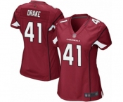 Women's Arizona Cardinals #41 Kenyan Drake Game Red Team Color Football Jersey