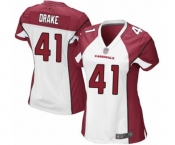 Women's Arizona Cardinals #41 Kenyan Drake Game White Football Jersey