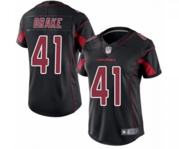 Women's Arizona Cardinals #41 Kenyan Drake Limited Black Rush Vapor Untouchable Football Jersey