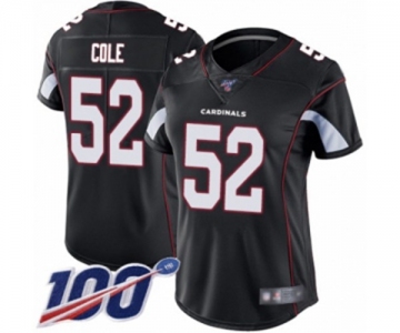 Women's Arizona Cardinals #52 Mason Cole Black Alternate Vapor Untouchable Limited Player 100th Season Football Jersey