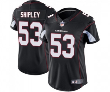 Women's Arizona Cardinals #53 A.Q. Shipley Black Alternate Vapor Untouchable Limited Player Football Jersey