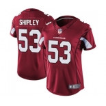 Women's Arizona Cardinals #53 A.Q. Shipley Red Team Color Vapor Untouchable Limited Player Football Jersey