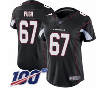 Women's Arizona Cardinals #67 Justin Pugh Black Alternate Vapor Untouchable Limited Player 100th Season Football Jersey