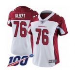 Women's Arizona Cardinals #76 Marcus Gilbert White Vapor Untouchable Limited Player 100th Season Football Jersey