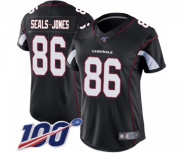 Women's Arizona Cardinals #86 Ricky Seals-Jones Black Alternate Vapor Untouchable Limited Player 100th Season Football Jersey