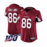 Women's Arizona Cardinals #86 Ricky Seals-Jones Red Team Color Vapor Untouchable Limited Player 100th Season Football Jersey