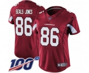 Women's Arizona Cardinals #86 Ricky Seals-Jones Red Team Color Vapor Untouchable Limited Player 100th Season Football Jersey