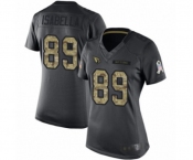 Women's Arizona Cardinals #89 Andy Isabella Limited Black 2016 Salute to Service Football Jersey