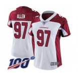 Women's Arizona Cardinals #97 Zach Allen White Vapor Untouchable Limited Player 100th Season Football Jersey