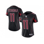 Women's Nike Arizona Cardinals #11 Larry Fitzgerald Black Stitched NFL Limited Rush Jersey