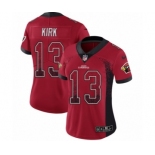 Women's Nike Arizona Cardinals #13 Christian Kirk Limited Red Rush Drift Fashion NFL Jersey