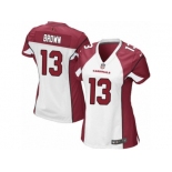 Women's Nike Arizona Cardinals #13 Jaron Brown Elite White NFL Jersey