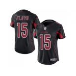 Women's Nike Arizona Cardinals #15 Michael Floyd Black Stitched NFL Limited Rush Jersey