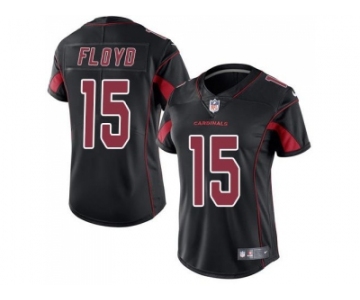 Women's Nike Arizona Cardinals #15 Michael Floyd Black Stitched NFL Limited Rush Jersey