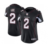 Women's Nike Arizona Cardinals #2 Andy Lee Black Alternate Vapor Untouchable Limited Player NFL Jersey