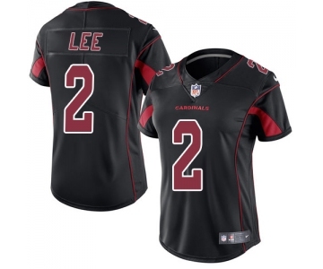 Women's Nike Arizona Cardinals #2 Andy Lee Limited Black Rush Vapor Untouchable NFL Jersey