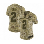 Women's Nike Arizona Cardinals #2 Andy Lee Limited Camo 2018 Salute to Service NFL Jersey