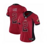 Women's Nike Arizona Cardinals #2 Andy Lee Limited Red Rush Drift Fashion NFL Jersey