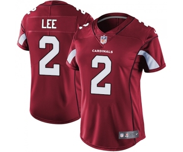 Women's Nike Arizona Cardinals #2 Andy Lee Red Team Color Vapor Untouchable Limited Player NFL Jersey